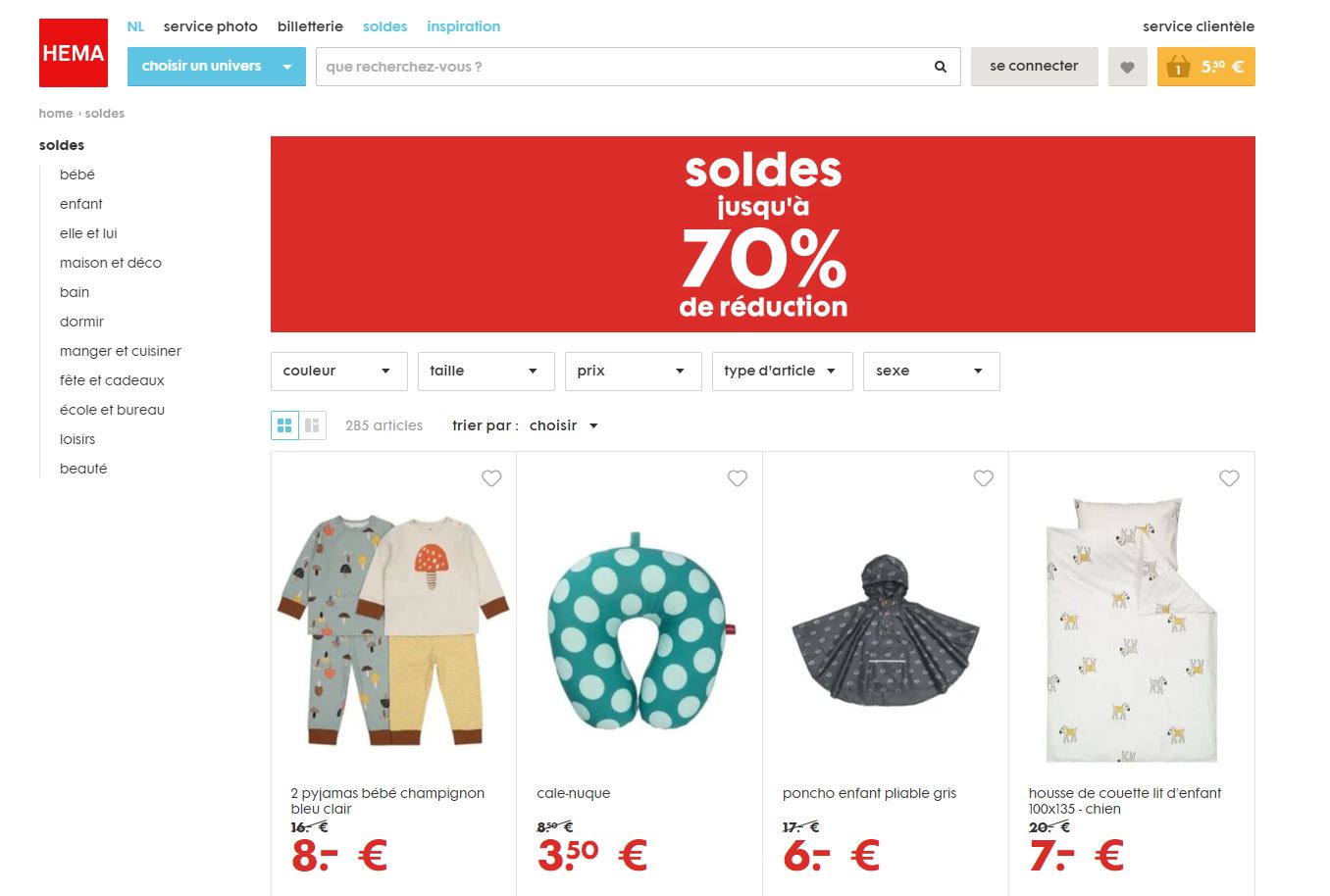 hema soldes